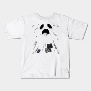 Ragged Ghost Funny Halloween Design Kids T-Shirt